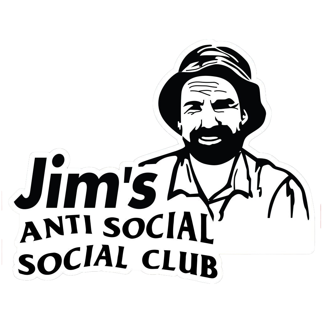 Jims anti Social Social Club Funny Sticker