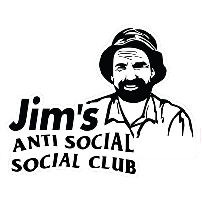 Jims anti Social Social Club Funny Sticker