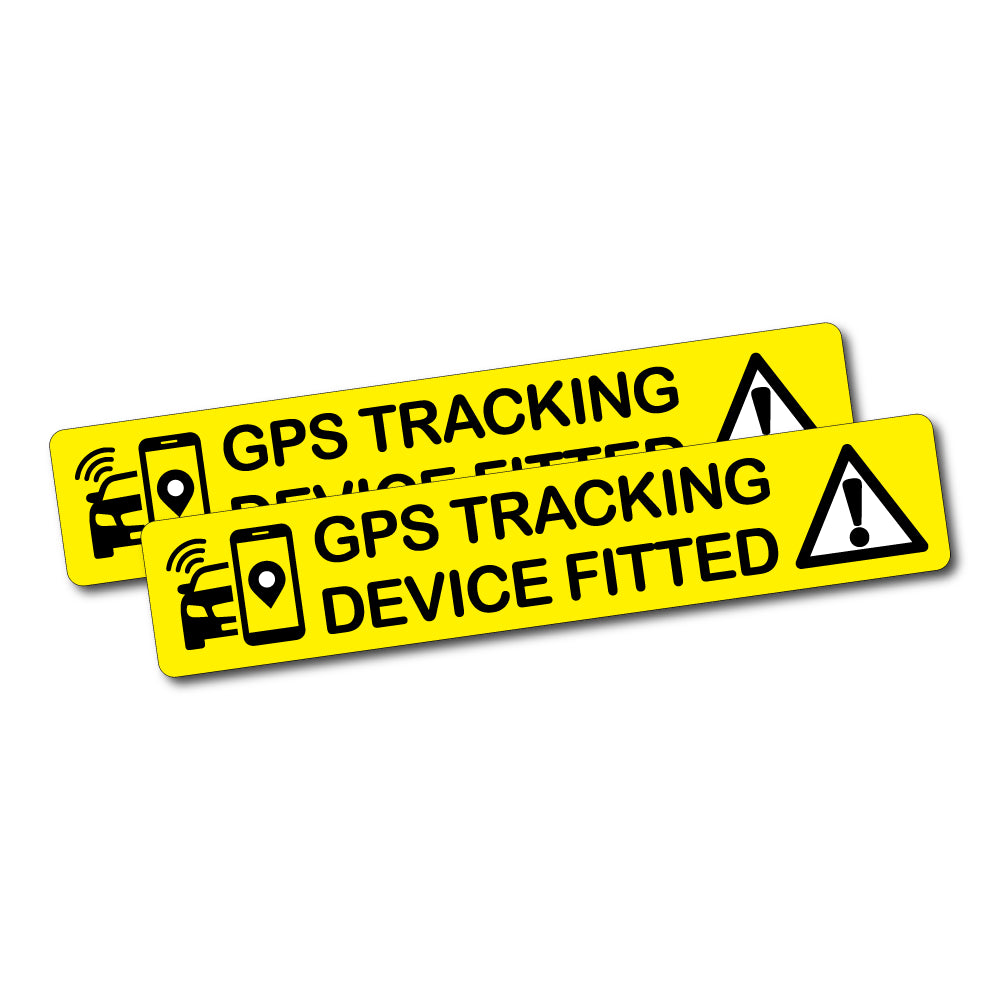 GPS Tracking Device Fitted Sticker Decal - Warning Caution Car Window Ute 4X4