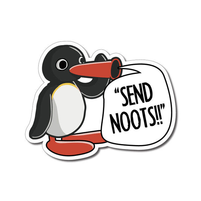 Send Nudes Sticker / Decal - Noot Pingu Funny Aussie Meme Window YTB Straya Beer
