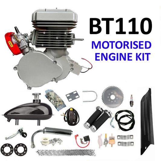 110Cc BT110 Motorized Bicycle 2 Stroke Powerful than BT100 Engine Kit 50Mm Bore